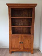 Mooie teak boekenkast, Huis en Inrichting, Kasten | Boekenkasten, Ophalen, Met deur(en), 100 tot 150 cm, Teakhout