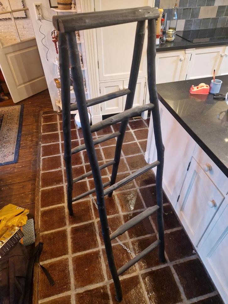 Houten Laddertje - Decoratief & Functioneel, Doe-het-zelf en Verbouw, Ladders en Trappen, Ophalen of Verzenden