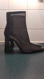 Zara mesh blokhak ankle boots, Kleding | Dames, Gedragen, Ophalen of Verzenden, Zwart
