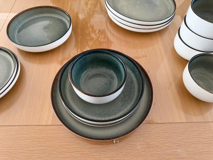 Bricard Porcelain serviesset dinerset 6-persoons 24-delig, Huis en Inrichting, Keuken | Servies, Gebruikt, Porselein, Ophalen of Verzenden