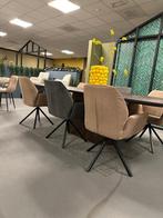 4x draaistoel - draaibare eetkamerstoel - armstoel met draai, Ophalen, Nieuw, Vier, Stof