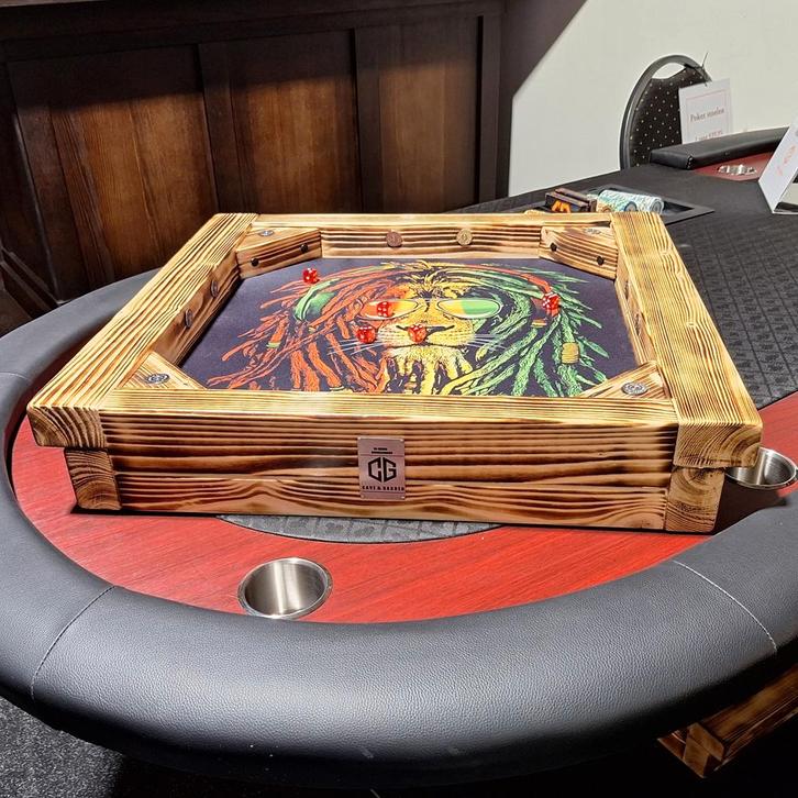 Dobbelsteen bak - Dobbelbak - Kaart spelletjes - Poker, Hobby en Vrije tijd, Gezelschapsspellen | Kaartspellen, Nieuw, Vijf spelers of meer