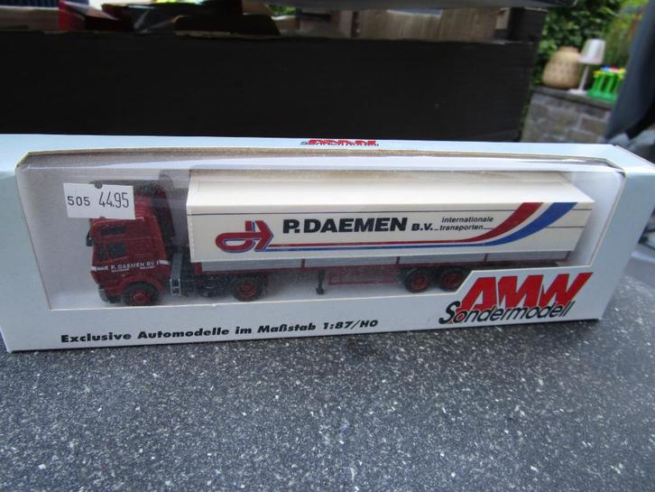 AWM P Daemen Transport, Hobby en Vrije tijd, Modelauto's | 1:87, Gebruikt, Bus of Vrachtwagen, Overige merken, Ophalen of Verzenden