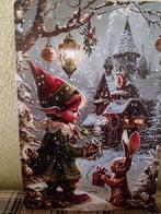 Metalen plaat met( kerst) elfje, Antiek en Kunst, Ophalen of Verzenden