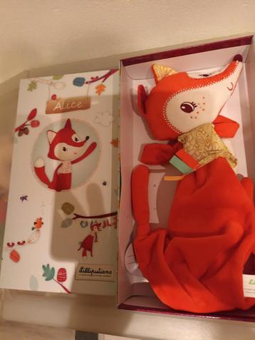 Slaapknuffel Alice de Vos merk Lilliputiens meet ca 40 cm beschikbaar voor biedingen