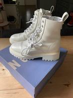 Nubikk veterboots 39 / 39,5 (40) creme wit als nieuw, Nubikk, Verzenden, Wit, Sneakers of Gympen