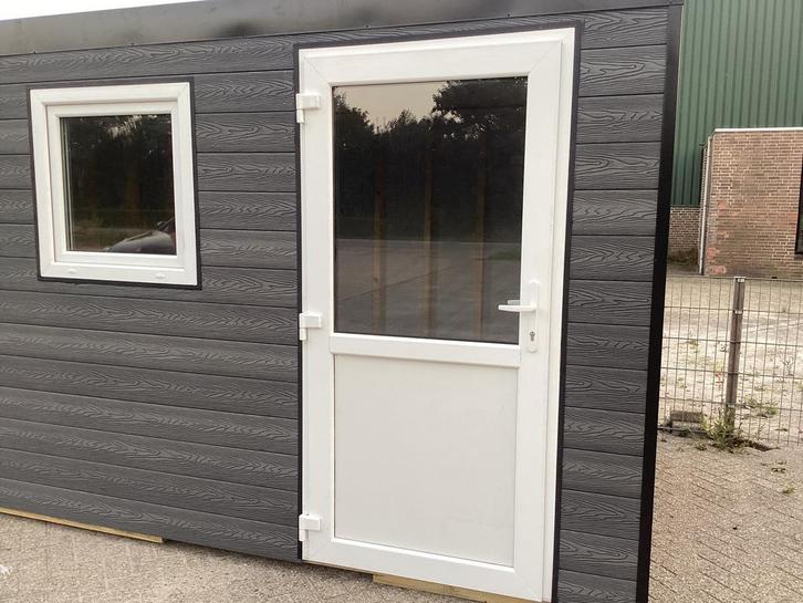 Buitendeur kunststof 100 x 200 en 104 x 220. Achterdeur, Doe-het-zelf en Verbouw, Deuren en Horren, Nieuw, Buitendeur, Kunststof