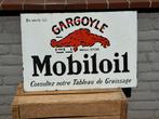 Mobiloil Emaille Reclamebord Gargoyle - Vintage Garage Decor, Antiek en Kunst, Ophalen of Verzenden
