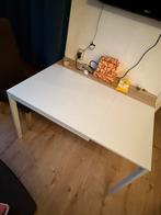 Uitklapbare witte tafel IKEA, Ophalen, 50 tot 100 cm, Vierkant, Zo goed als nieuw