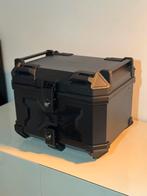 Motor topkoffer zwart aluminium, Motoren, Accessoires | Koffers en Tassen, Ophalen of Verzenden