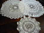 3 x anti Makasser kleedjes gehaakt + 5 kanten kleedjes, Antiek en Kunst, Antiek | Kleden en Textiel, Ophalen of Verzenden