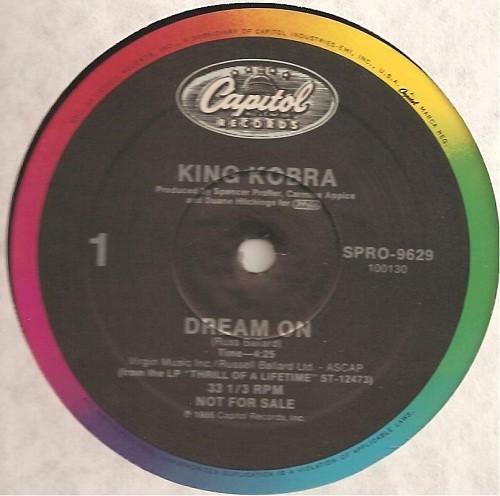 King Kobra – Dream On 1986 12" Maxi Heavy Metal, Cd's en Dvd's, Vinyl Singles, Gebruikt, Maxi-single, Rock en Metal, 12 inch, Ophalen of Verzenden