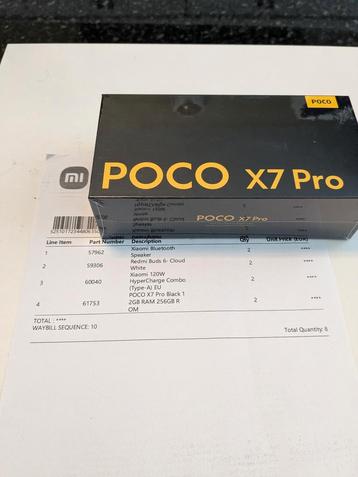 Xiaomi Poco X7 Pro 12/256GB Zwart Nieuw met Factuur beschikbaar voor biedingen