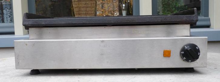 Poffertjesplaat Neumarker 50 dops met thermostaat 230 Volt, Witgoed en Apparatuur, Wafelijzers, Zo goed als nieuw, Vaatmachinebestendige platen