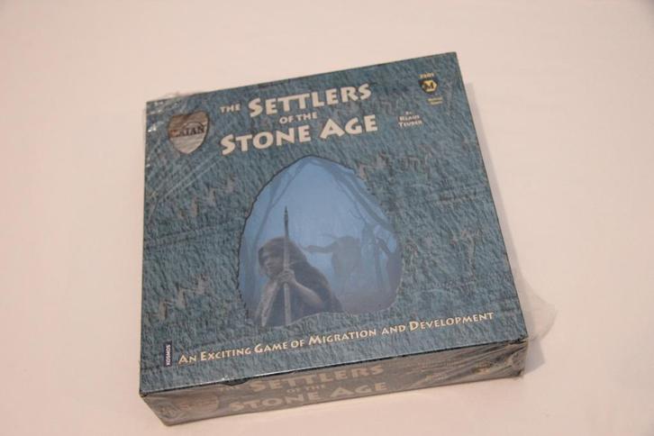 Settlers of the Stone Age (kolonisten van catan variant), Hobby en Vrije tijd, Gezelschapsspellen | Bordspellen, Nieuw, Drie of vier spelers