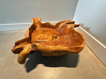 Houten Schaal - Decoratief beschikbaar voor biedingen