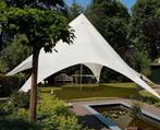 Stertent: creme,waterdicht, 13,6 meter doorsnee, 1x gebruikt, Tuin en Terras, Partytenten, Ophalen, Opvouwbaar, 6 meter of meer
