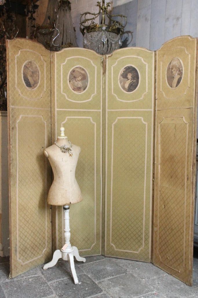 Antiek Frans Kamerscherm / paravent, Antiek en Kunst, Antiek | Woonaccessoires, Ophalen