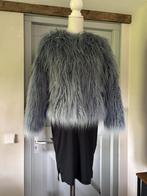 Fluffy jas, maat 38, paars/blauw, Maat 38/40 (M), H&M, Paars, Ophalen of Verzenden