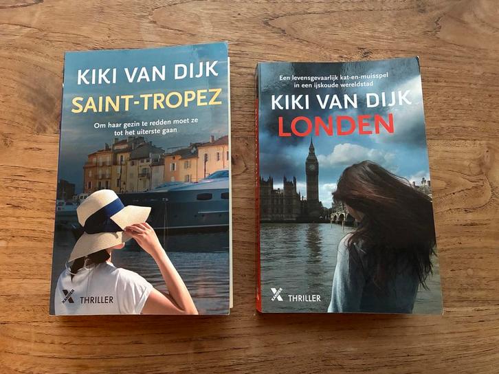 2 Thrillers van Kiki van Dijk - Londen & Saint-Tropez, Boeken, Thrillers, Zo goed als nieuw, Nederland, Ophalen of Verzenden