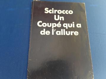 Poster-folder VW Scirocco 1974 Frans A4 formaat 16 pagina's beschikbaar voor biedingen