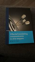 Effectief mondeling communiceren in drie stappen, Boeken, Ophalen of Verzenden, Zo goed als nieuw, Darwin Frieser