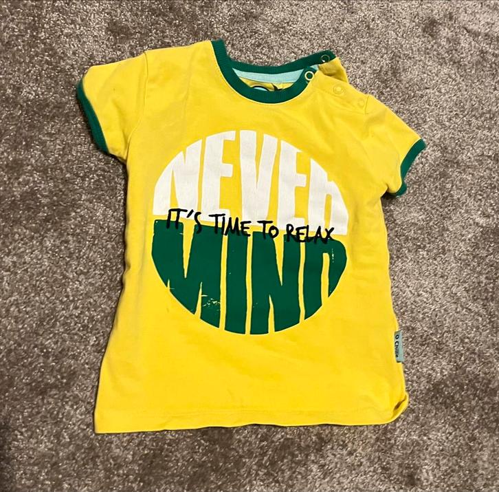Geel/groen O’Chillie baby T-shirt maat 86 (12-18m), Kinderen en Baby's, Babykleding | Maat 86, Shirtje of Longsleeve, Ophalen of Verzenden