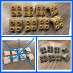 8x lego hoekplaat 1x2/2x2   beige, of licht grijs, Ophalen of Verzenden, Nieuw, Losse stenen, Lego