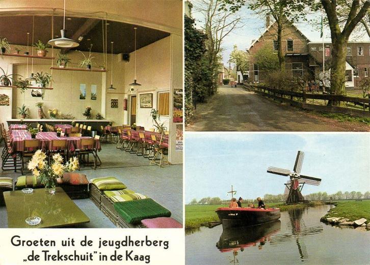 Jeugdherberg de Trekschuit in de Kaag - 3 afb - 1981 gelopen, Verzamelen, Ansichtkaarten | Nederland, Gelopen, Noord-Brabant, Voor 1920