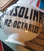 Benzinepomp globe opaline GASOLINE original 1940, Verzamelen, Ophalen of Verzenden, Zo goed als nieuw