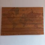 Houten schilderij wereld, Ophalen of Verzenden, Zo goed als nieuw