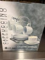 Cappuccino Kop en Schotels - Nieuw in doos!, Keramiek, Nieuw, Ophalen of Verzenden, Effen