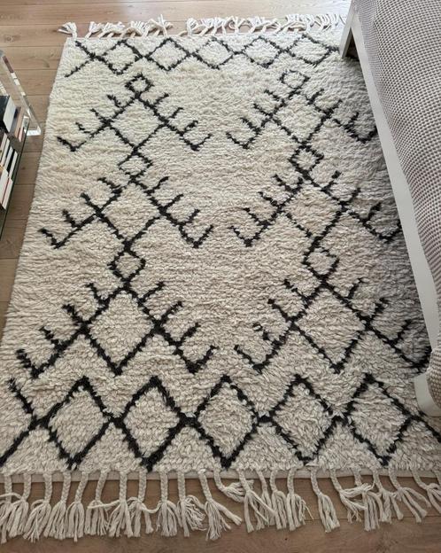 Wollen Beni Ourain stijl vloerkleed, Huis en Inrichting, Stoffering | Tapijten en Kleden, Gebruikt, 150 tot 200 cm, 200 cm of meer