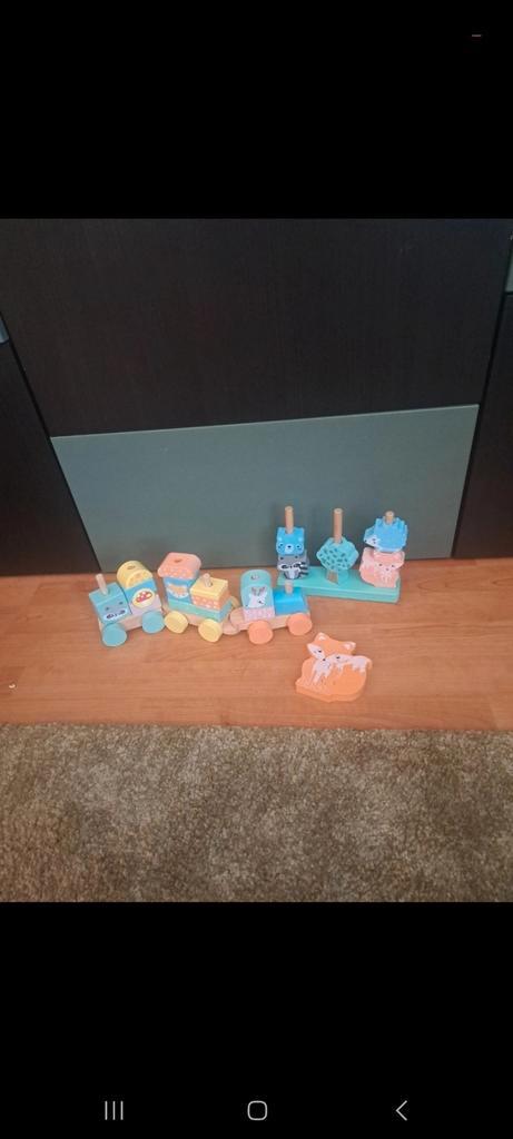 Hout speelgoed bosdieren, Kinderen en Baby's, Speelgoed | Houten speelgoed, Zo goed als nieuw, Overige typen, Ophalen of Verzenden
