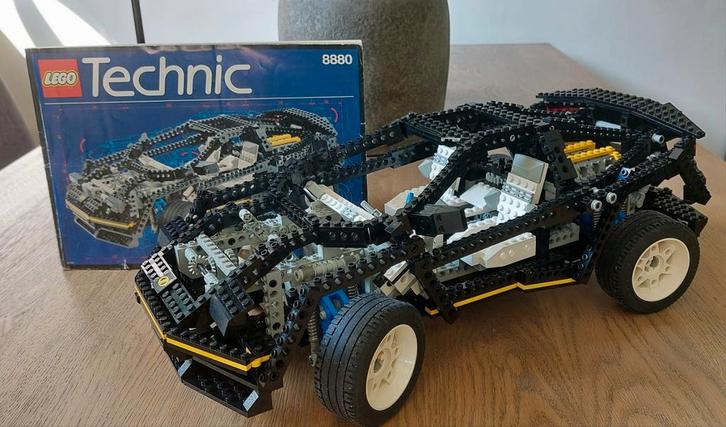 LEGO Technic Super Car 8880 incl. instructieboek, Kinderen en Baby's, Speelgoed | Duplo en Lego, Zo goed als nieuw, Lego, Complete set