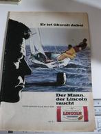 Reclame uit tijdschrift Lincoln shag, Ophalen of Verzenden, Gebruikt, Overige typen
