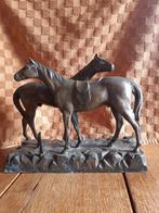 Brons beeld / sculptuur van paarden, Ophalen of Verzenden, Brons