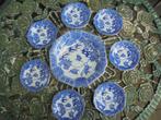 Petit foursetje wit met blauw decor vogels bloemen chinees ?, Ophalen of Verzenden