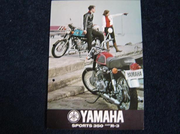 Yamaha 350cc R3 motorfiets verkoop folder, Motoren, Handleidingen en Instructieboekjes, Yamaha, Ophalen of Verzenden