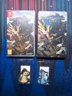 Monster Hunter Rise met steelbook en sleutelhangers, Online, Overige genres, 1 speler, Ophalen of Verzenden