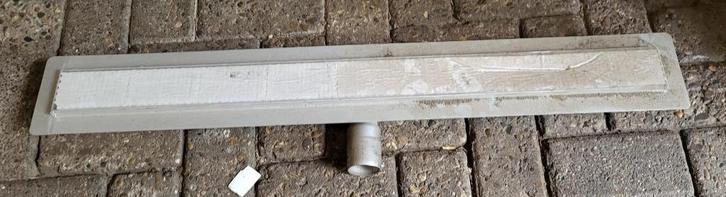Douchegoot met flens en rooster 90 x 7 cm, Doe-het-zelf en Verbouw, Sanitair, Nieuw, Douche, Koper, Rvs, Ophalen