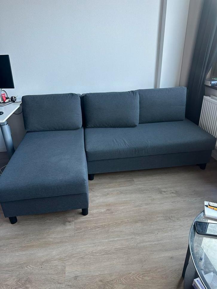 Comfortabele Slaapbank - Direct Beschikbaar!, Huis en Inrichting, Banken | Bankstellen, Zo goed als nieuw, Hoekbank, Driepersoons