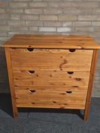 Massief grenen vintage ladenkast, Huis en Inrichting, Kasten | Ladekasten, Ophalen, 50 tot 100 cm, Zo goed als nieuw, 3 of 4 laden