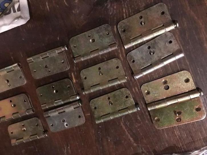 12 x scharnier scharnieren nieuw, Doe-het-zelf en Verbouw, Hang- en Sluitwerk, Nieuw, Scharnier, IJzer, Ophalen of Verzenden