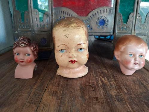 Poppen hoofdjes, Antiek en Kunst, Antiek | Speelgoed, Ophalen of Verzenden