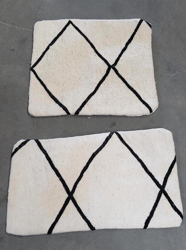 Nieuwe Marokkaanse handgemaakte kussenhoesjes crème, Huis en Inrichting, Woonaccessoires | Kussens, Nieuw, Ophalen of Verzenden