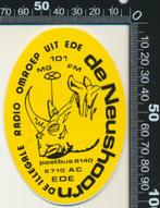 Sticker: Illegale Radio Omroep De Neushoorn - Ede, Film, Tv of Omroep, Verzenden