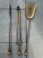 Antiek Koperen Haardstel, Ophalen of Verzenden, Koper