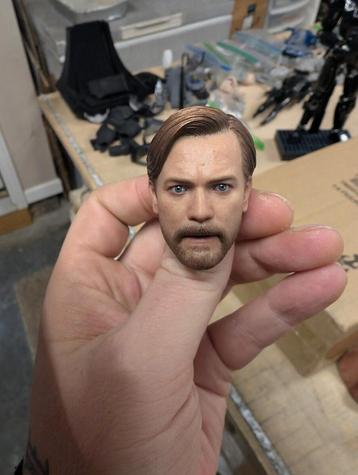 Hot Toys 1/6 Obi-Wan Kenobi Star Wars Clone Wars headsculpt beschikbaar voor biedingen