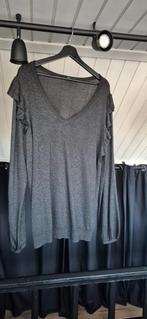 M&S Mode Glitter Top longsleeve Zwart Maat L, draagmaat XL, Zwart, Maat 42/44 (L), Ophalen of Verzenden, Zo goed als nieuw